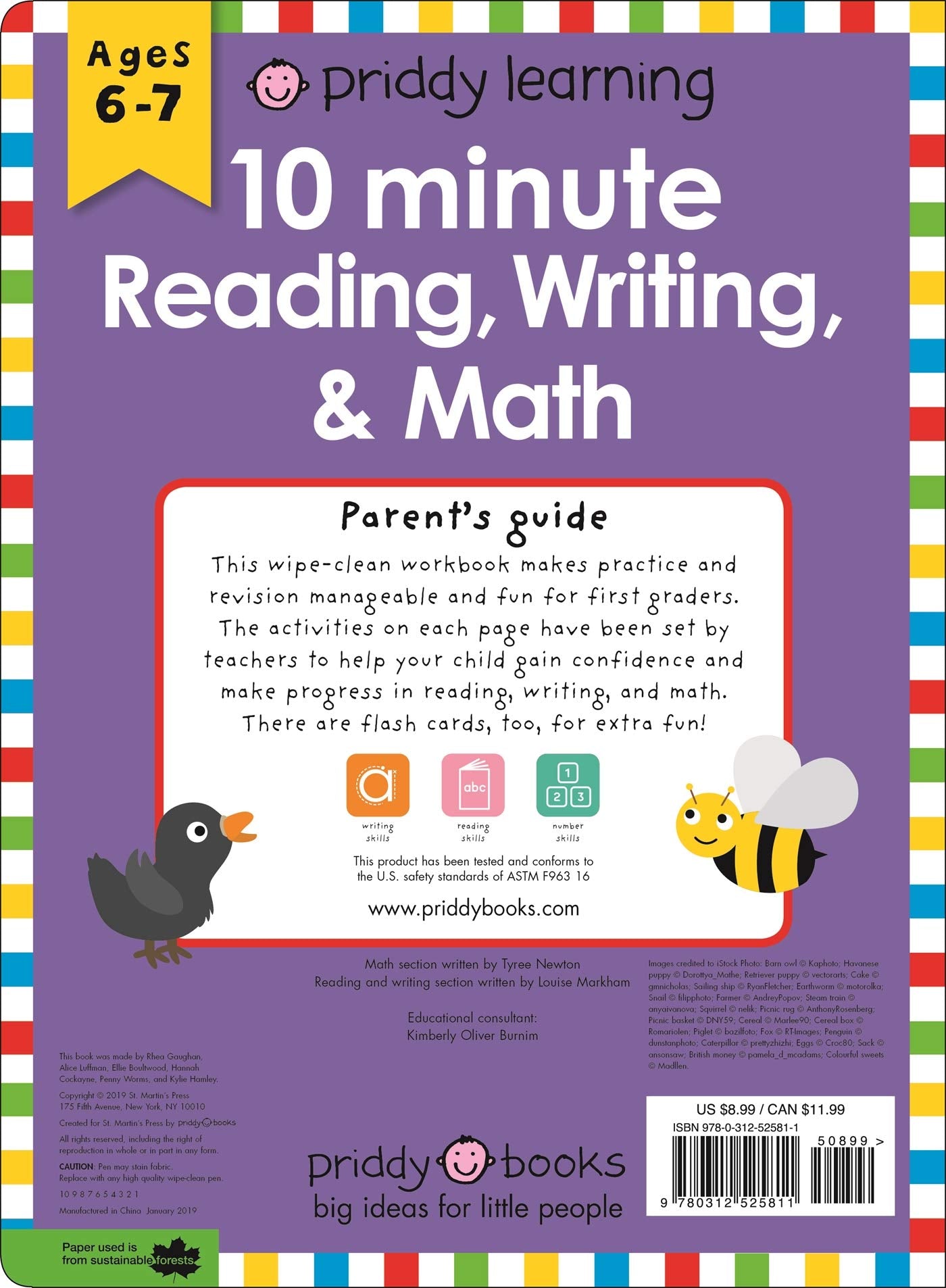 10-minute Reading, Writing, & Math (Ages 6-7)