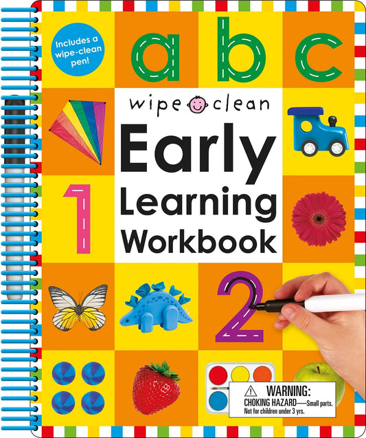 Wipe Clean: Early Learning Workbook(擦拭学习书籍)螺旋装订(3-6岁)