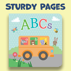 Little Learners 10 Board Book Library Set Includes Counting, Colors, Feelings, Animals, The Wheels on the Bus, Opposites, ABCs, Twinkle Twinkle Little Star, Please & Thank You, and Shapes Board book